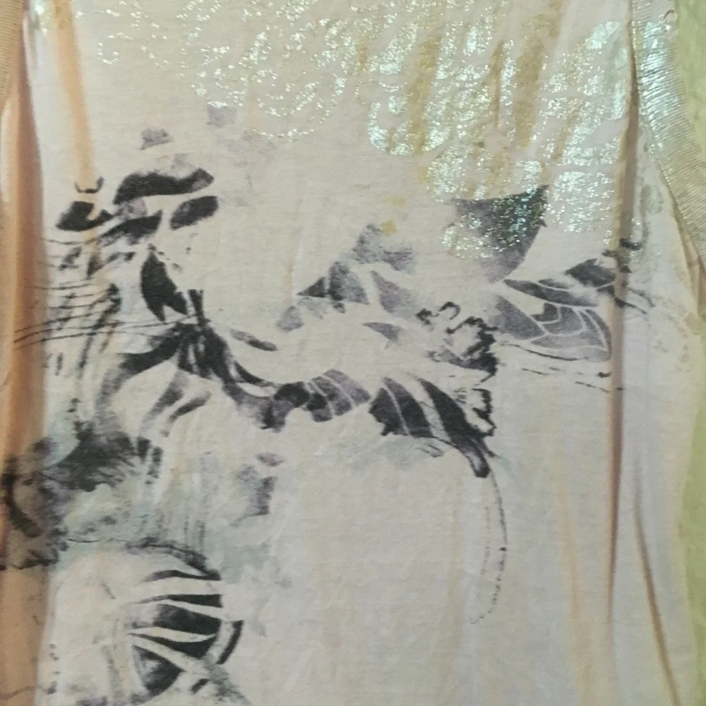 Vintage Y2K Diesel Embellished wind clouds storm rain T shirt size M - Picture 4 of 8